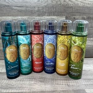 Bath & Body Works Disney Princess Fine Fragrance Mist Full Set of 6 NEW
